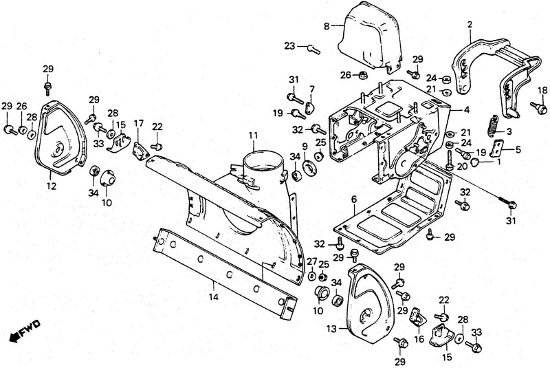 ENGINE BED@AUGER HOUSING
