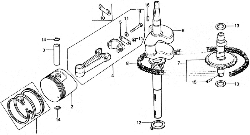 CRANKSHAFT@CAMSHAFT      @PISTON