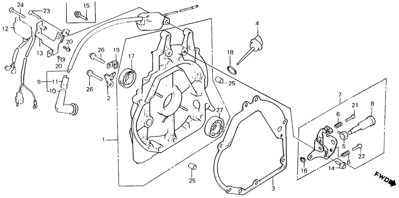 CRANKCASE COVER@IGNITION COIL