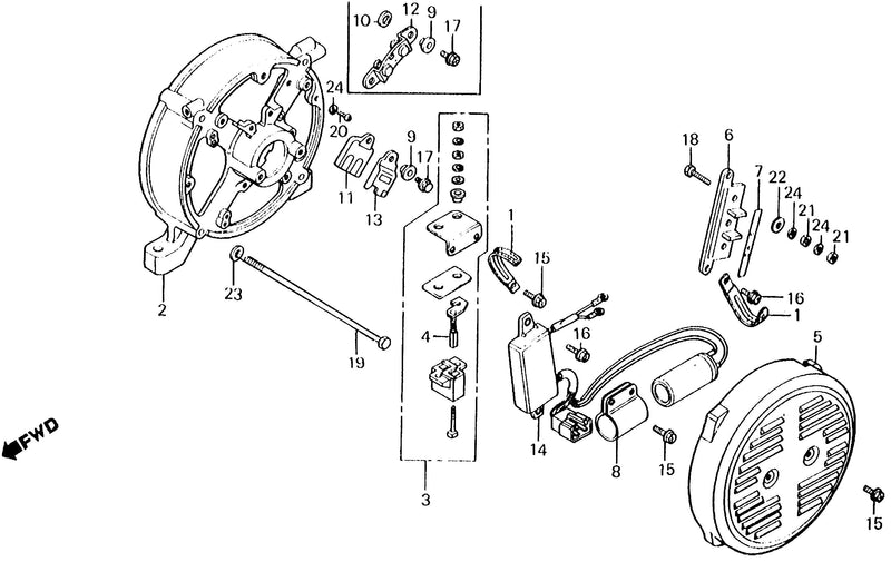 REAR HOUSING@D.C. DIODE