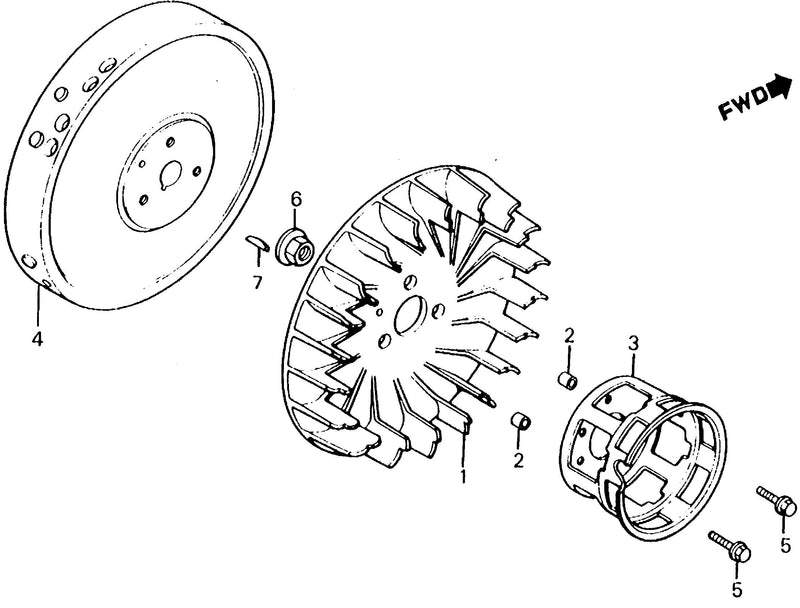 FLYWHEEL@COOLING FAN