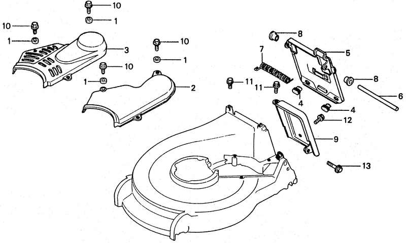 DISCHARGE GUARD@BAG      OPENING PANEL@BELT COVER