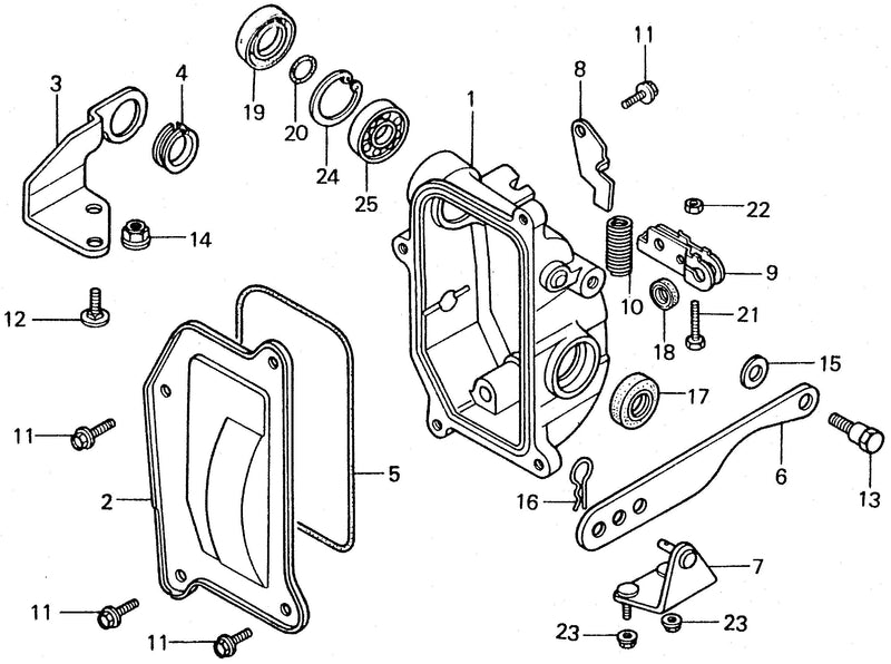 TRANSMISSION CASE@CHANGE ARM