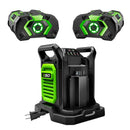 EGO Power+ Pack of 2 BA1400T 2.5Ah Batteries with CH2800D 280W Dual Port Charger Kit