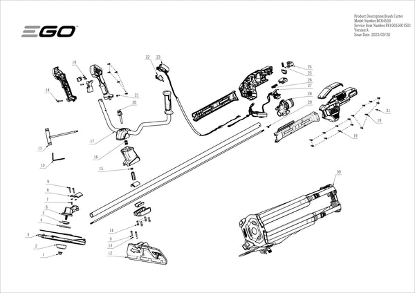 BCX4500 PARTS DIAGRAM