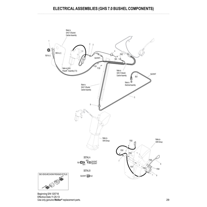ELECTRICAL ASSEMBLIES GHS 7.0 BUSHEL COMPONENTS