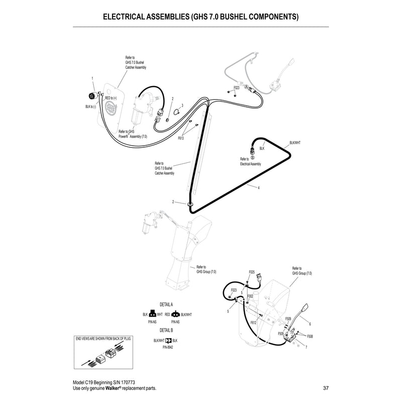 ELECTRICAL ASSEMBLIES GHS 7.0 BUSHEL COMPONENTS