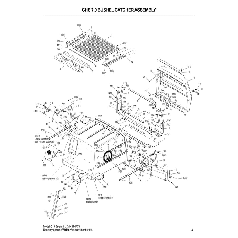 GHS 7.0 BUSHEL CATCHER ASSEMBLY