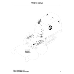 Walker Mowers C19 Parts Diagram (Serial # 170773 - 181151)