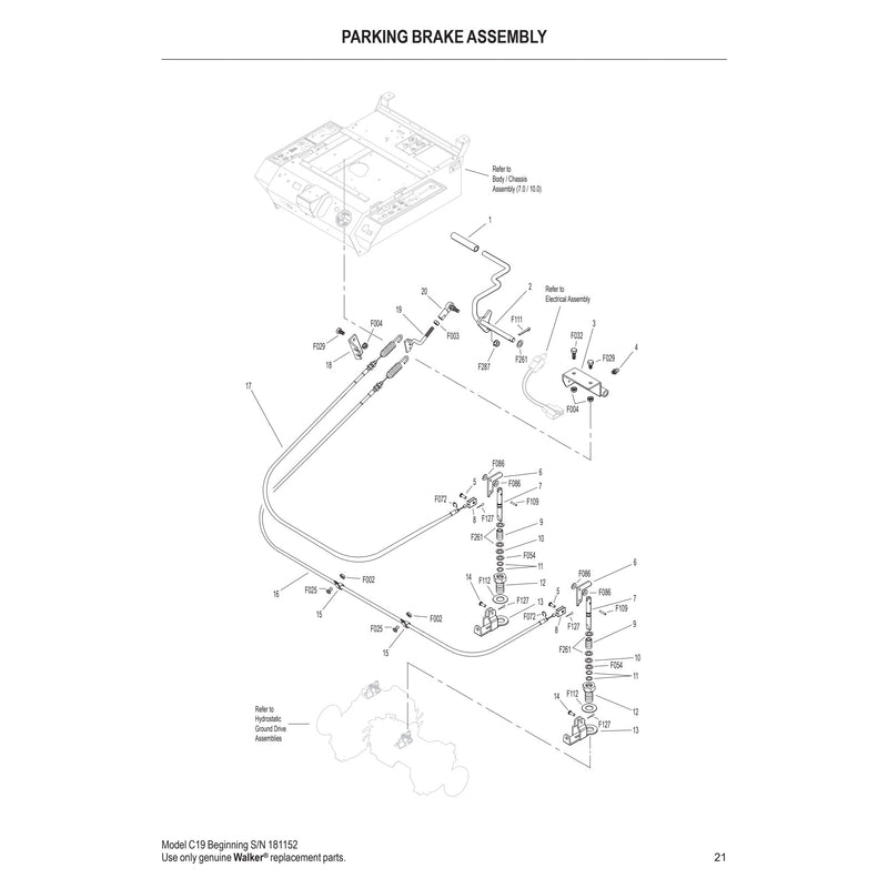 PARKING BRAKE ASSEMBLY