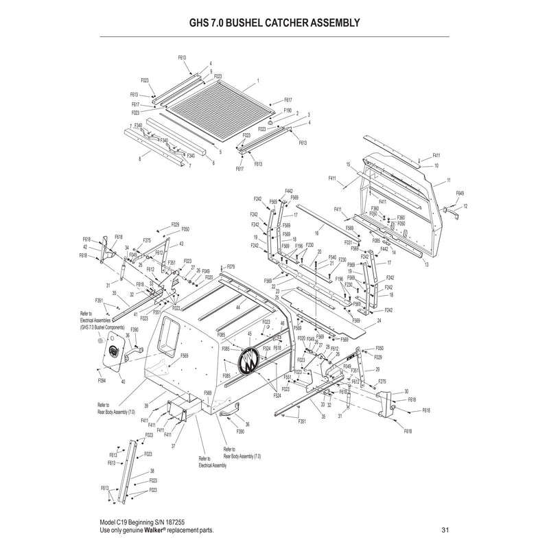 GHS 7.0 BUSHEL CATCHER ASSEMBLY