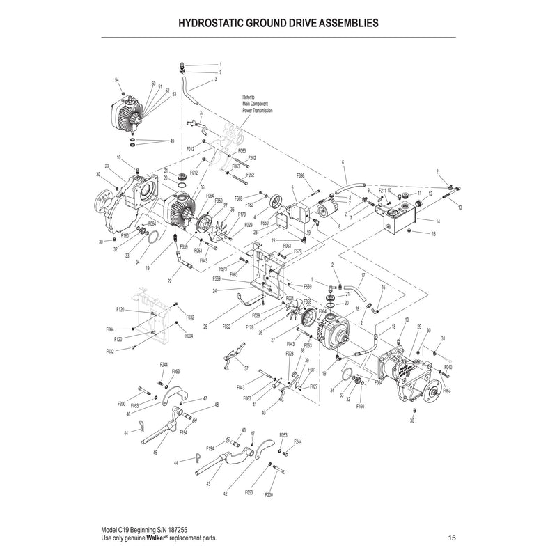 HYDROSTATIC GROUND DRIVE ASSEMBLIES