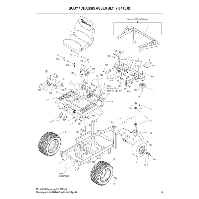 BODY CHASSIS ASSEMBLY 7.0 10.0