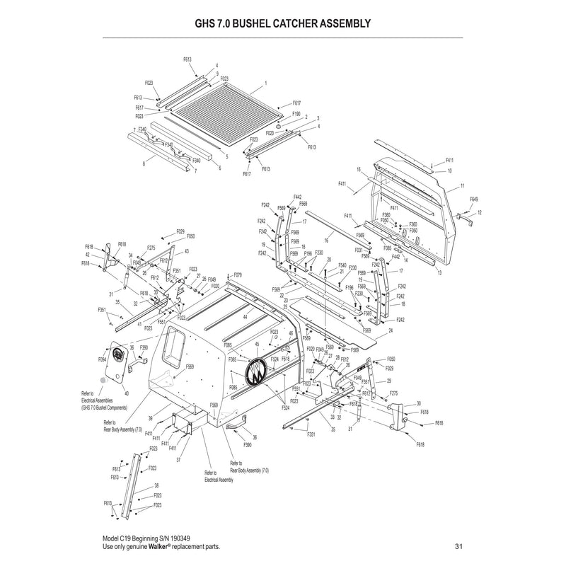 GHS 7.0 BUSHEL CATCHER ASSEMBLY