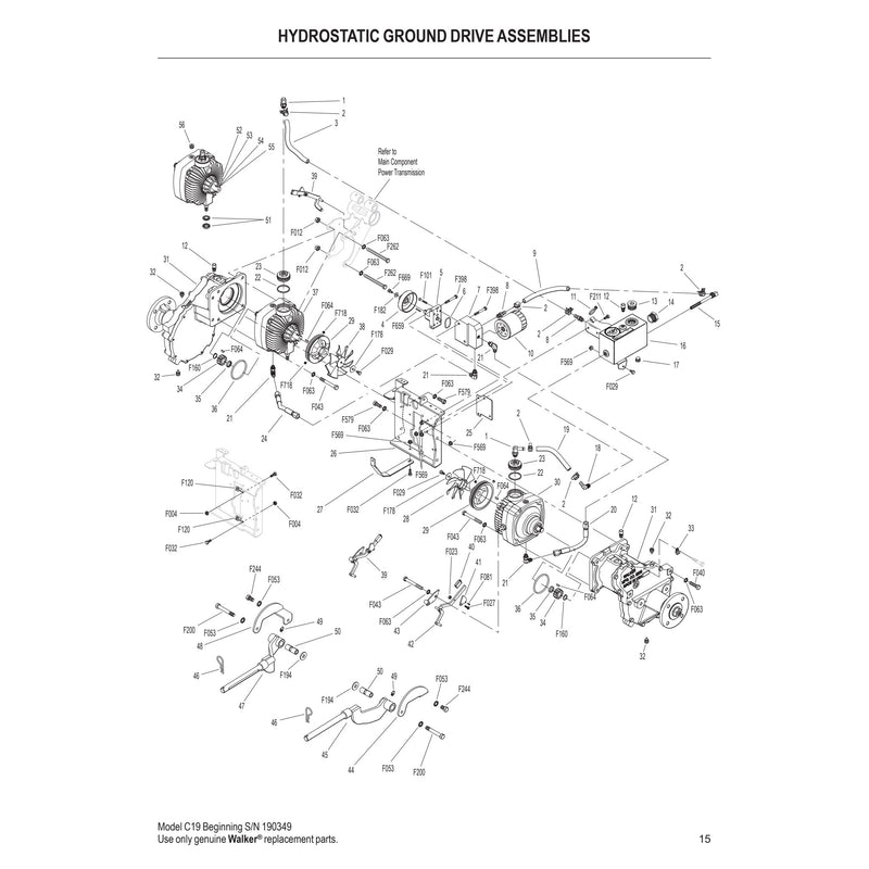 HYDROSTATIC GROUND DRIVE ASSEMBLIES
