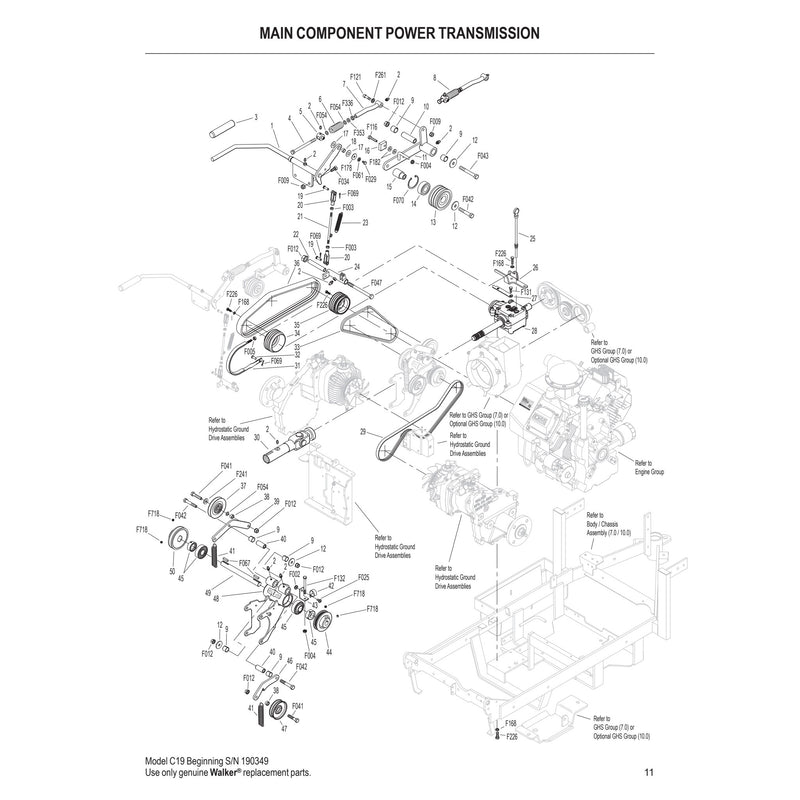 MAIN COMPONENT POWER TRANSMISSION