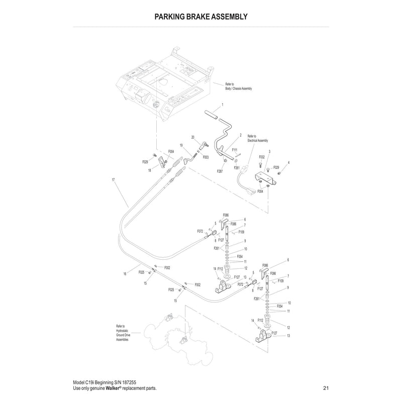PARKING BRAKE ASSEMBLY