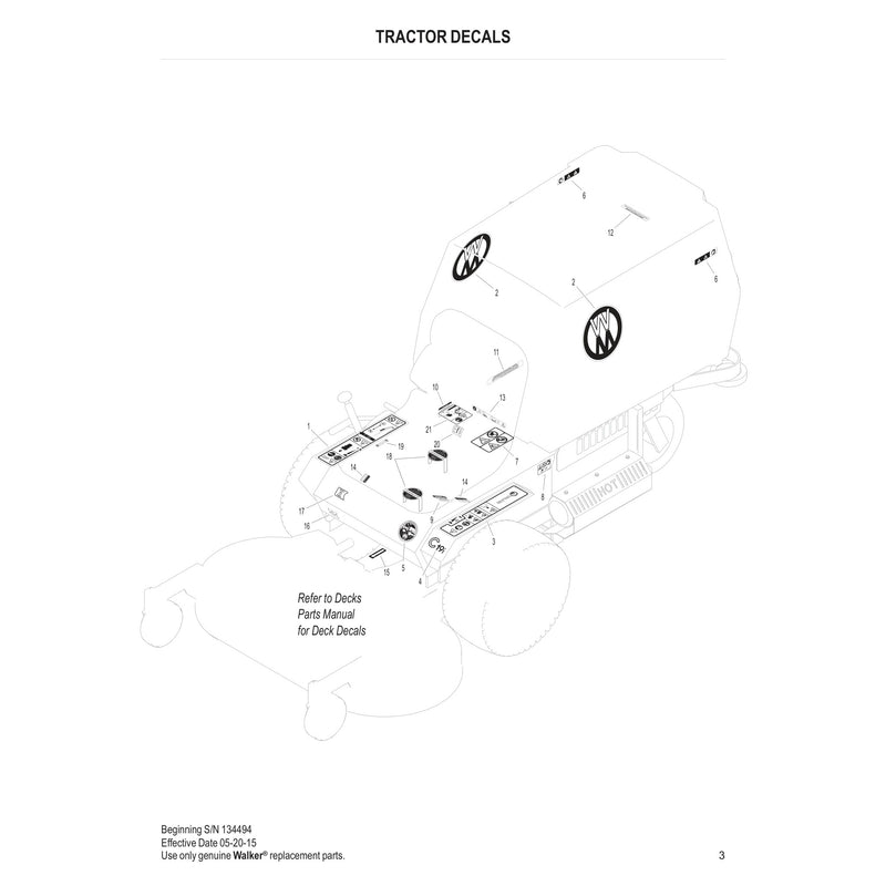 TRACTOR DECALS