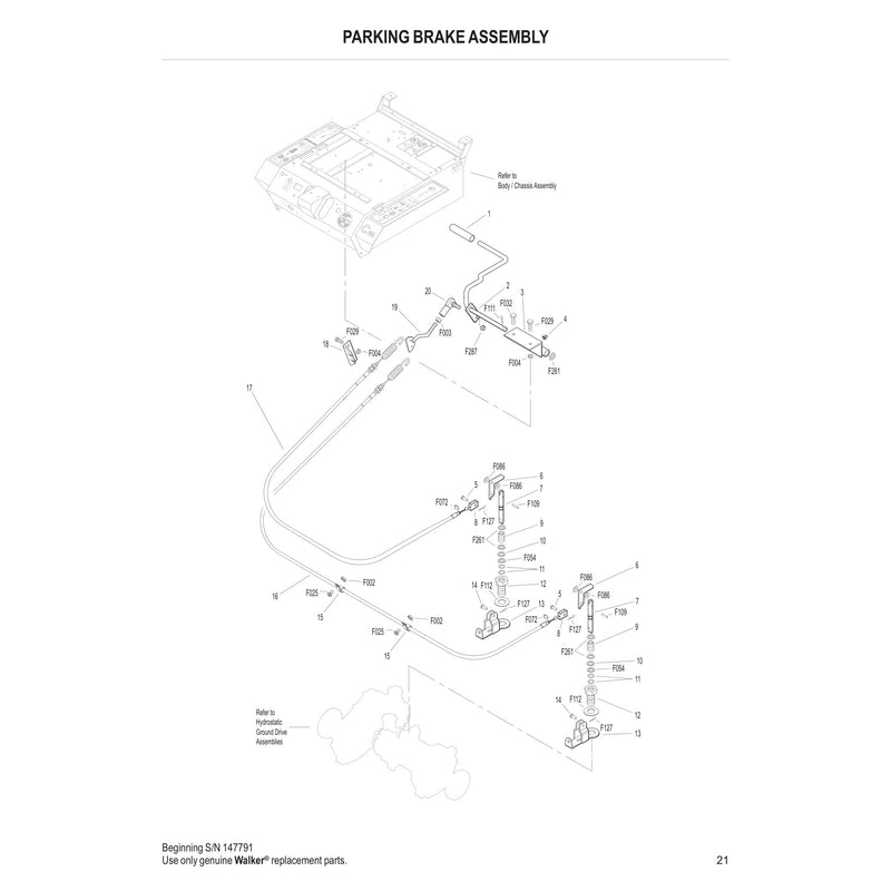 PARKING BRAKE ASSEMBLY