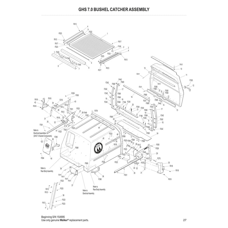 GHS 7.0 BUSHEL CATCHER ASSEMBLY