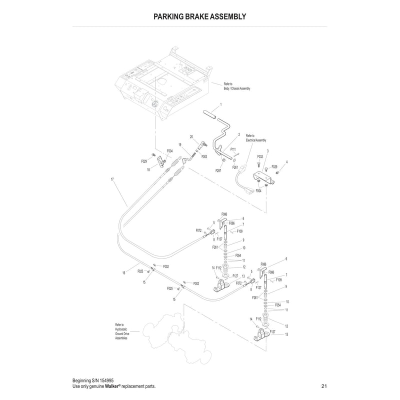 PARKING BRAKE ASSEMBLY
