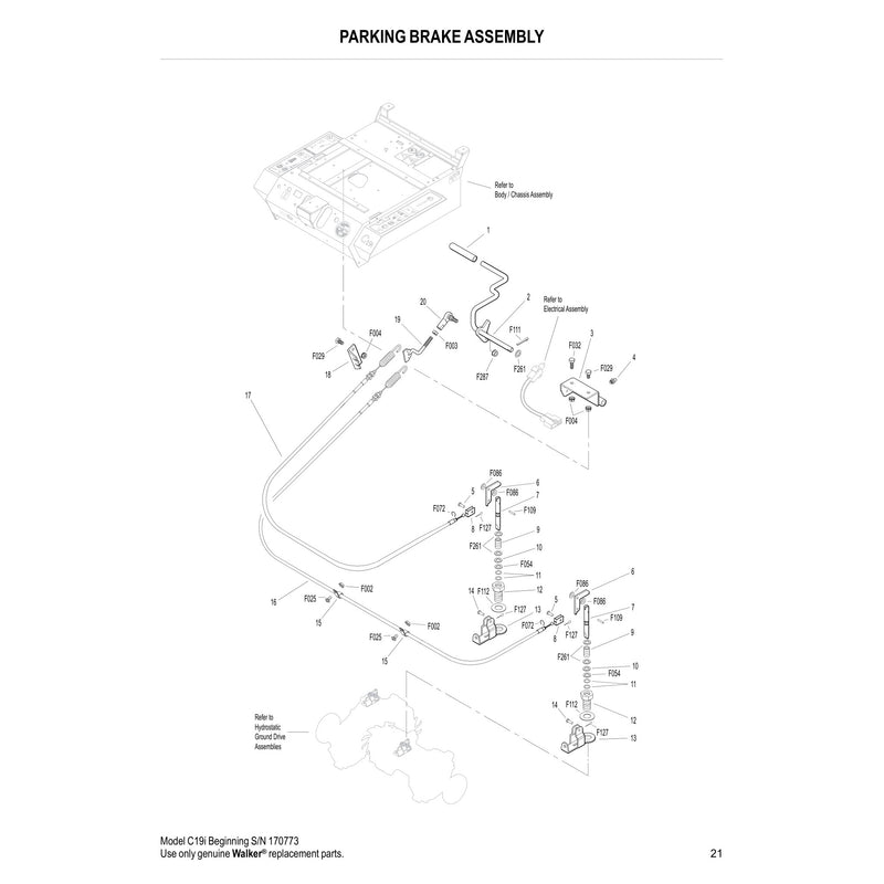 PARKING BRAKE ASSEMBLY