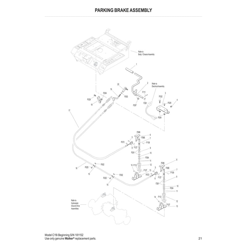 PARKING BRAKE ASSEMBLY
