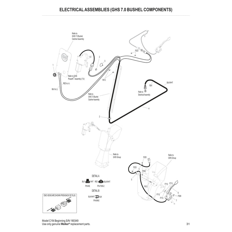 ELECTRICAL ASSEMBLIES GHS 7.0 BUSHEL COMPONENTS