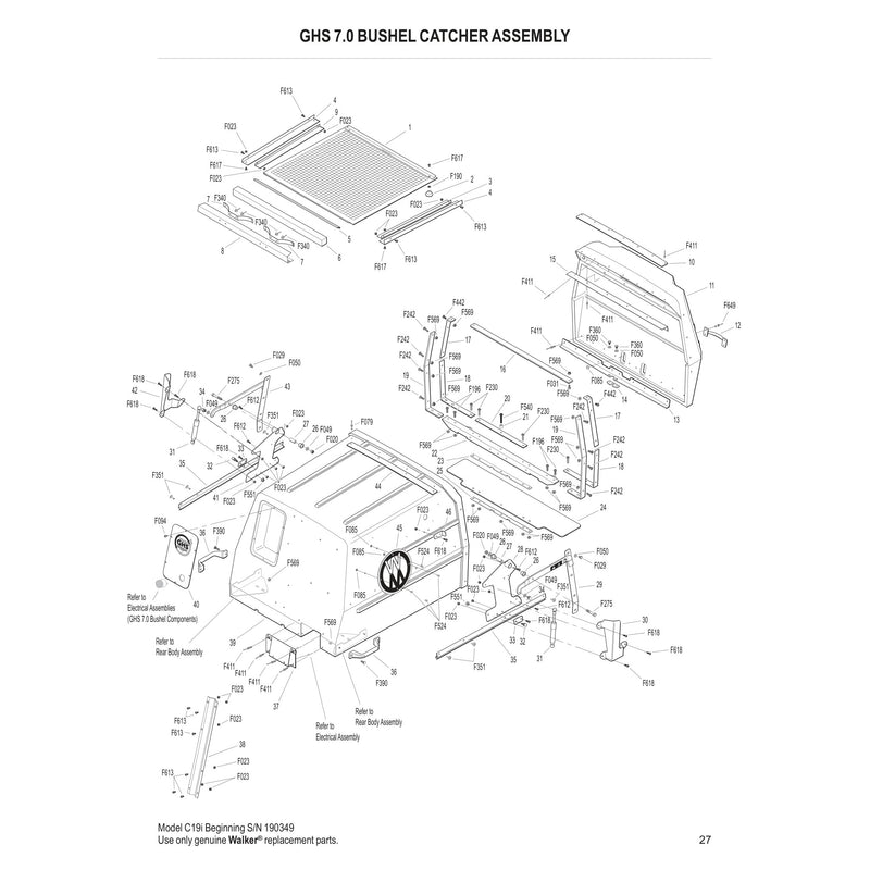 GHS 7.0 BUSHEL CATCHER ASSEMBLY