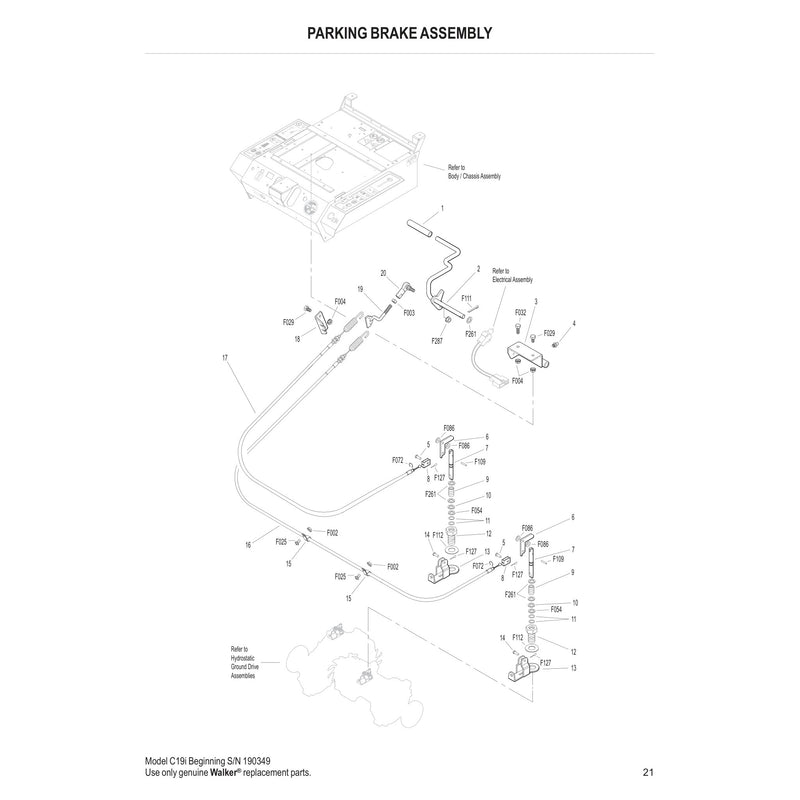 PARKING BRAKE ASSEMBLY
