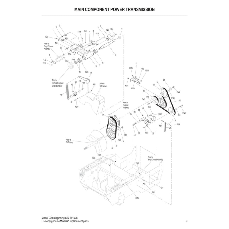 MAIN COMPONENT POWER TRANSMISSION
