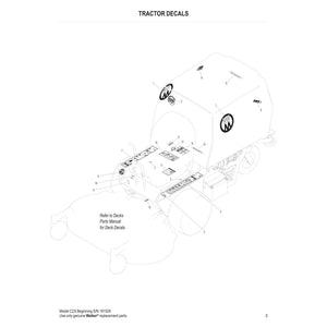 Walker Mowers C23i Parts Diagram (Serial # 181528 - 183833)