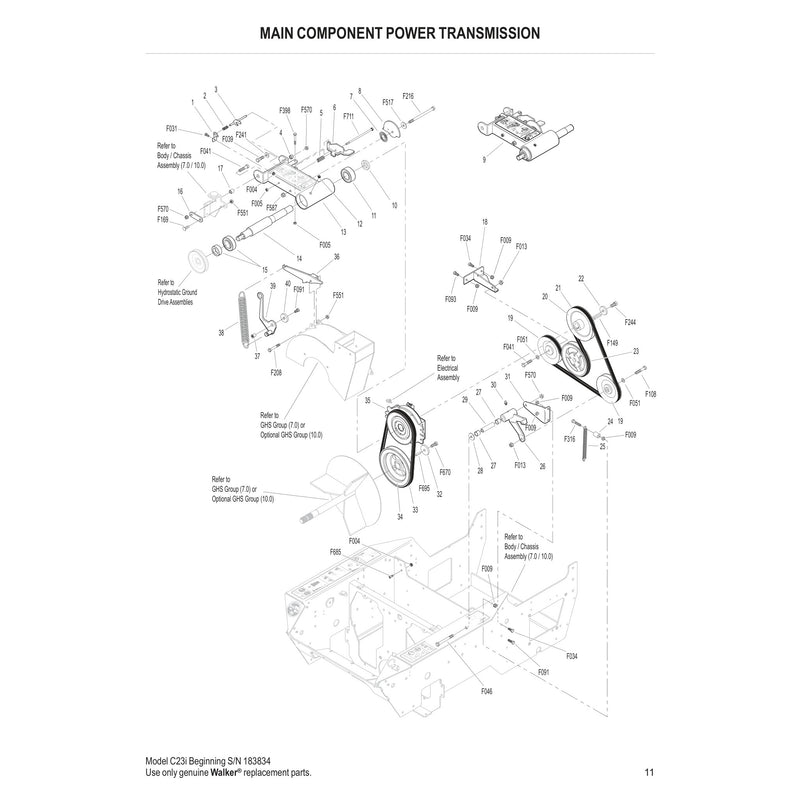 MAIN COMPONENT POWER TRANSMISSION