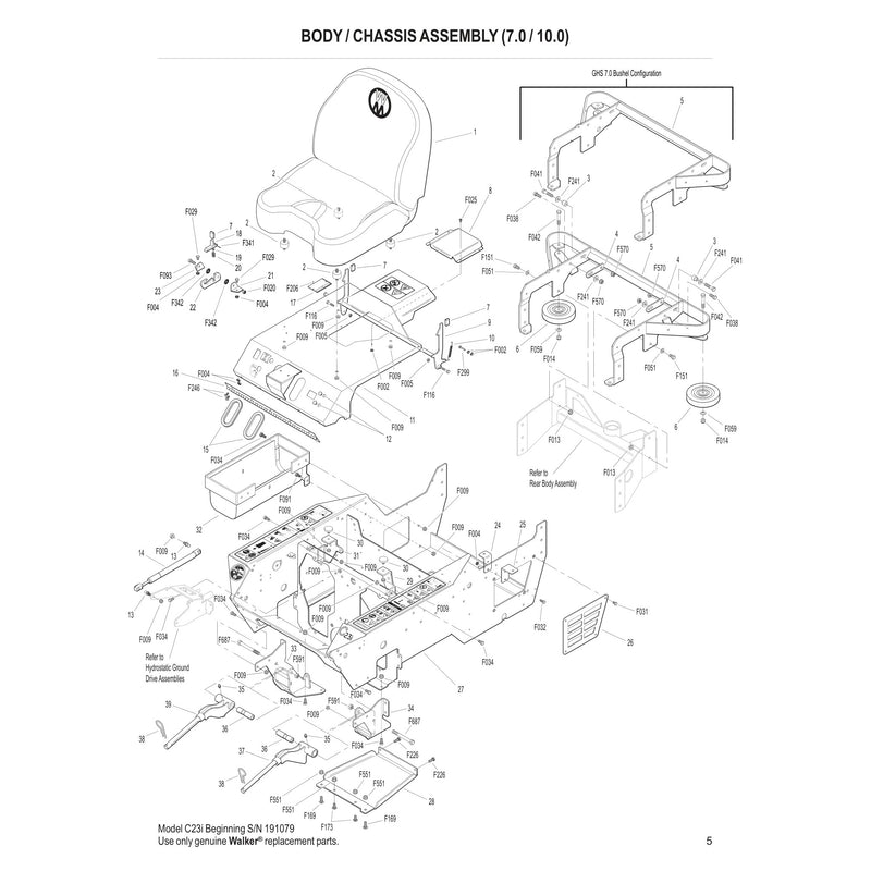 BODY CHASSIS ASSEMBLY 7.0 10.0