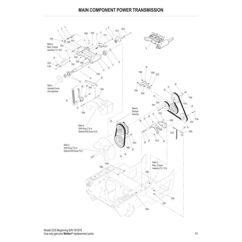 MAIN COMPONENT POWER TRANSMISSION