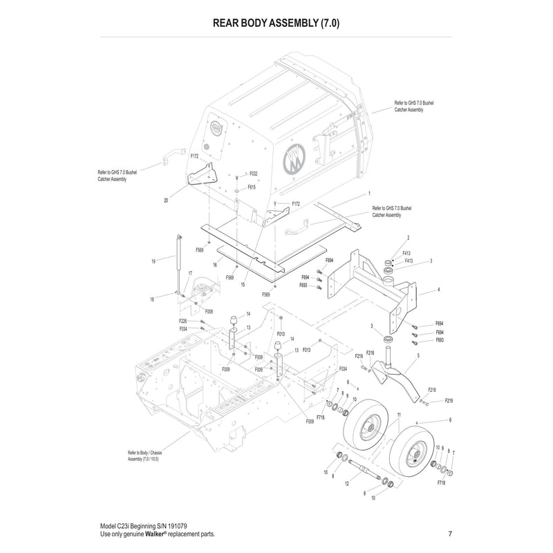 REAR BODY ASSEMBLY 7.0