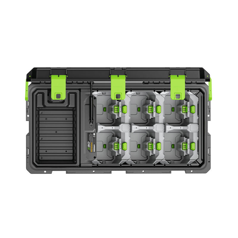 EGO Power+ CHU6001 Commercial 6-Port Mobile Charging Case with Charging Adapter Kit