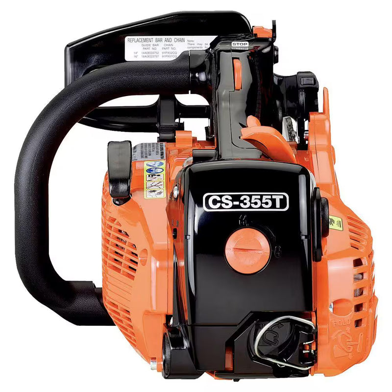 Echo CS-355T 14" 35.8 cc Gas 2-Stroke Top Handle Arborist Professional Grade Heavy Duty Chainsaw