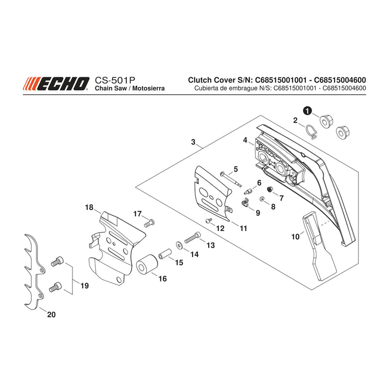 Clutch Cover S N C68515001001 C68515004600