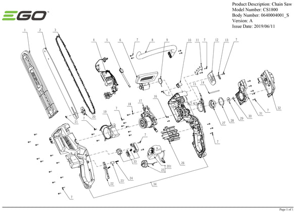 CS1800 PARTS DIAGRAM