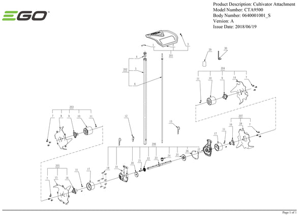 CTA9500 PARTS DIAGRAM