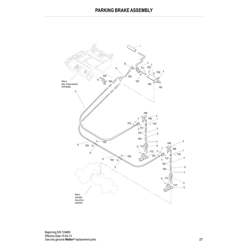 PARKING BRAKE ASSEMBLY
