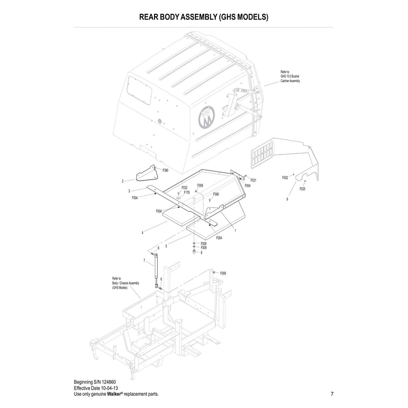 REAR BODY ASSEMBLY GHS MODELS