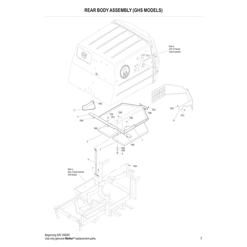 REAR BODY ASSEMBLY GHS MODELS