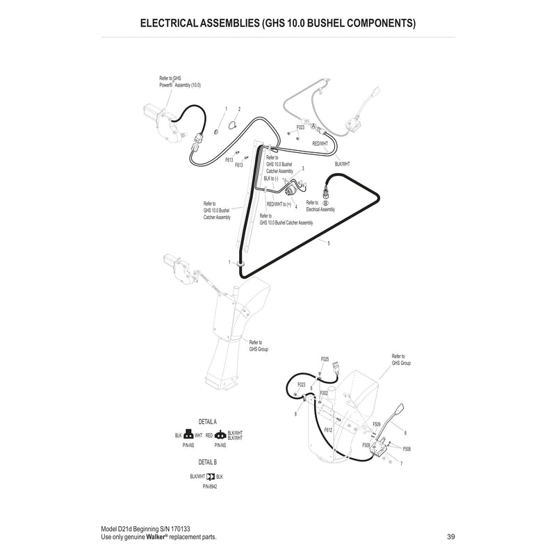 ELECTRICAL ASSEMBLIES GHS 10.0 BUSHEL COMPONENTS