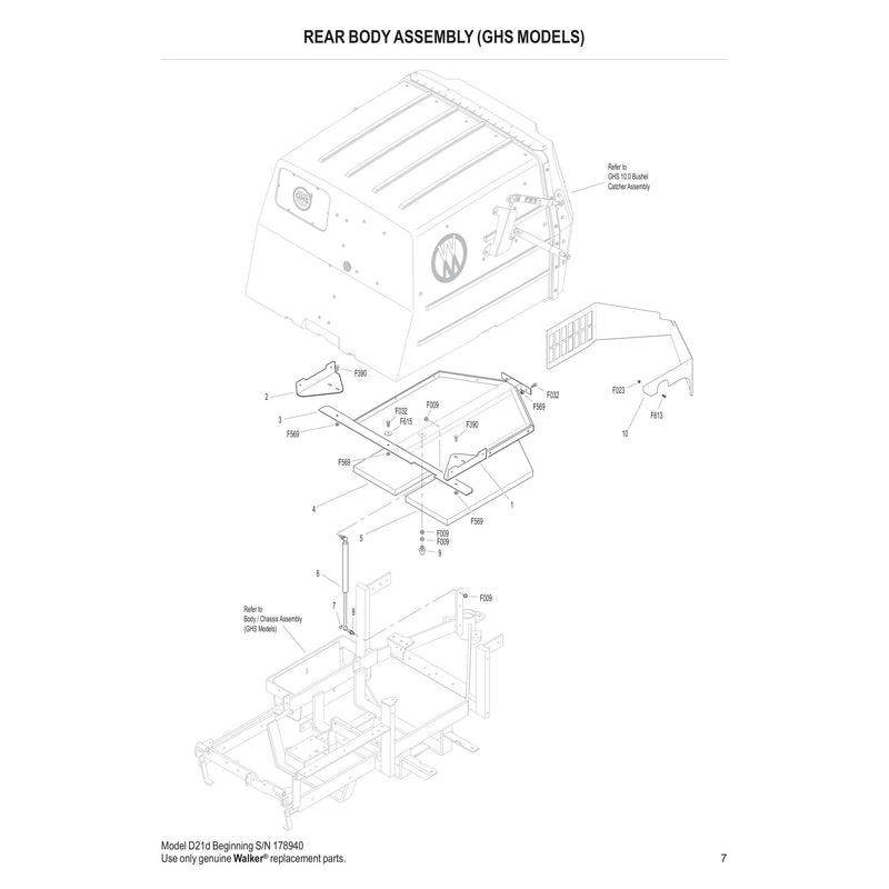 REAR BODY ASSEMBLY GHS MODELS