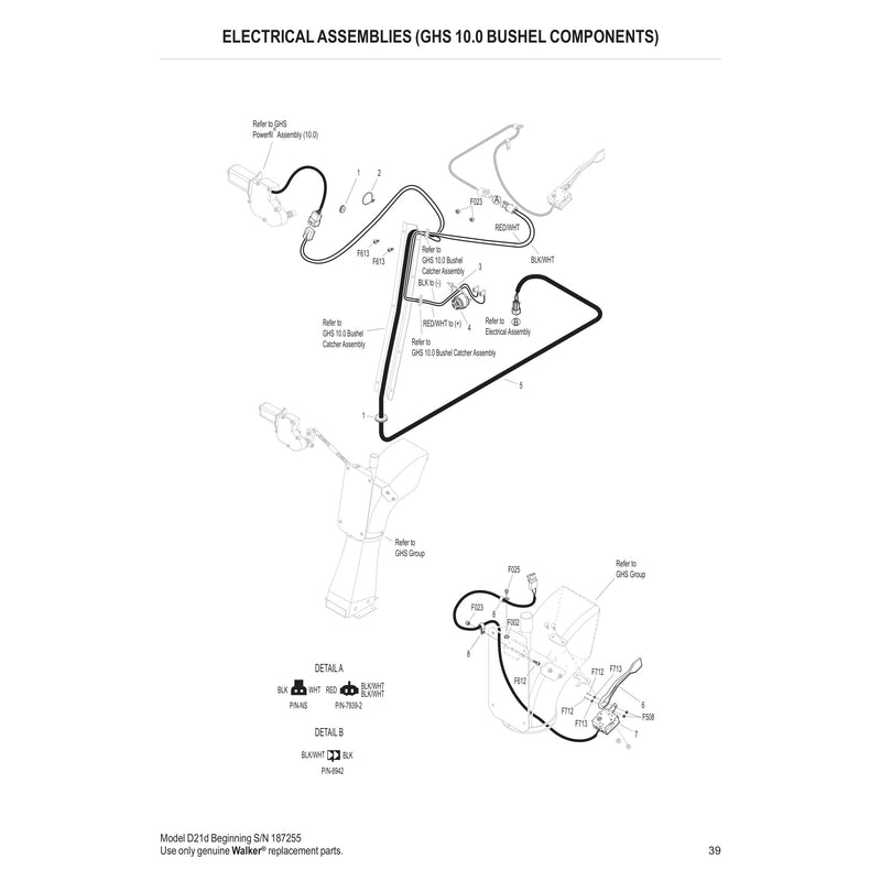 ELECTRICAL ASSEMBLIES GHS 10.0 BUSHEL COMPONENTS