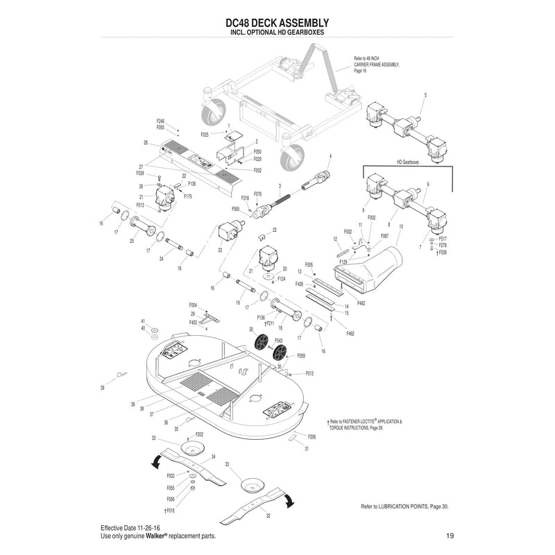 DC48 DECK ASSEMBLY