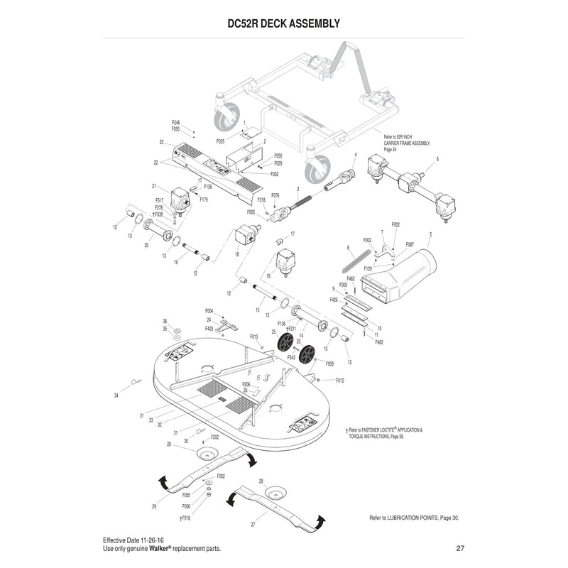 DC52R DECK ASSEMBLY