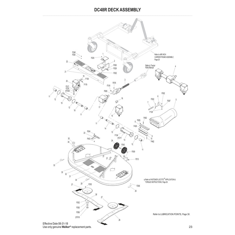 DC48R DECK ASSEMBLY